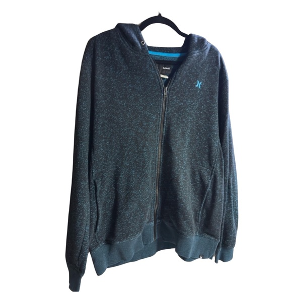 Hurley Dark Blue Zip-Up Sweater - Picture 2 of 5